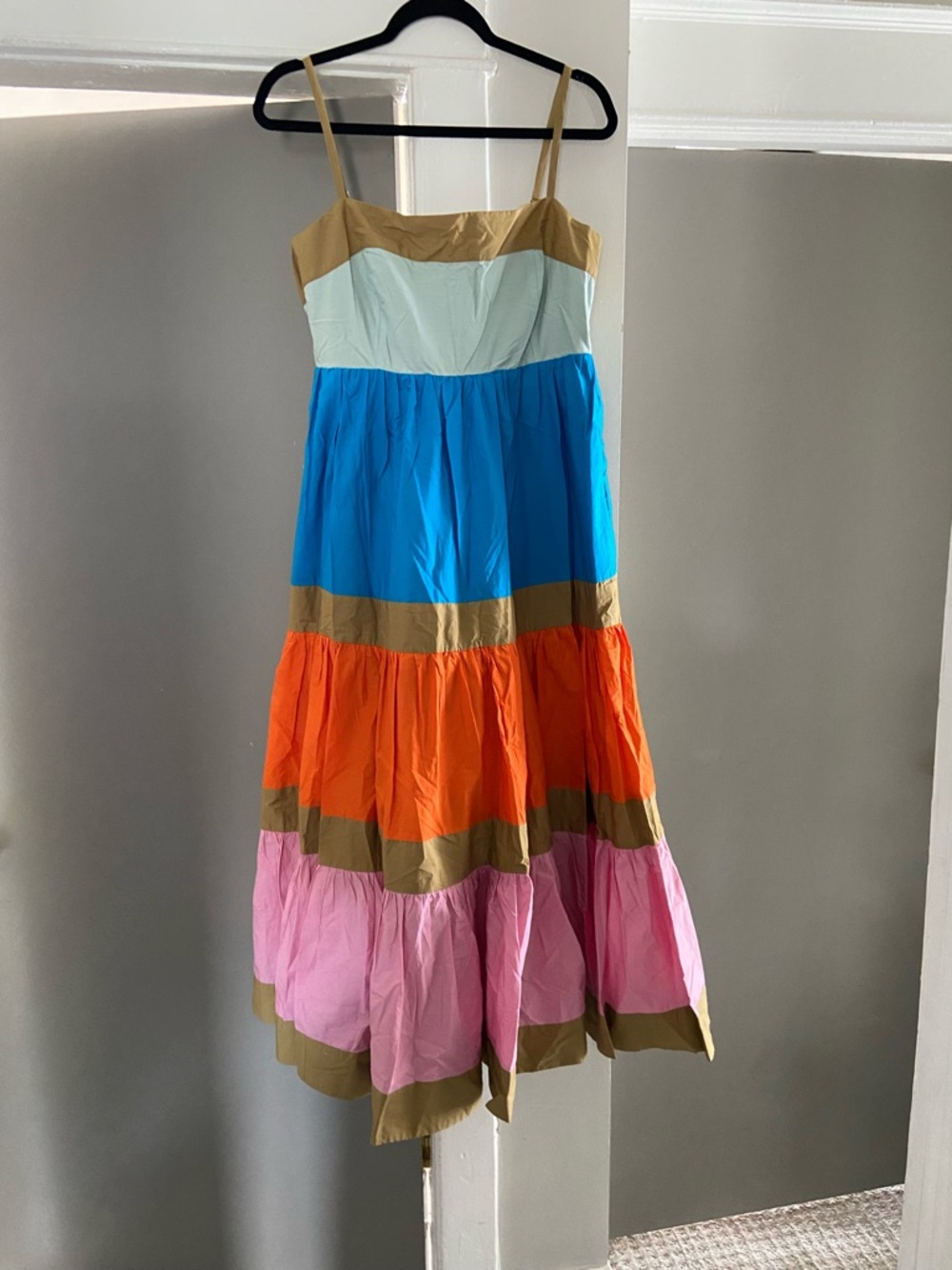 J.Crew color block tiered maxi dress 12